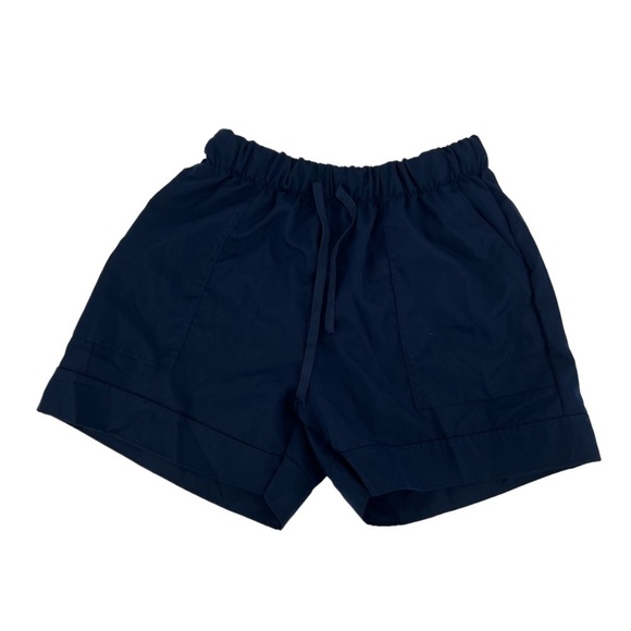 Blue Paper Bag Elastic Waist Pull On Shorts Size Large Women’s - Picture 1 of 4